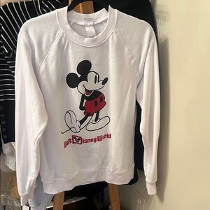 Disney White Mickey Mouse Walt Disney World Sweatshirt